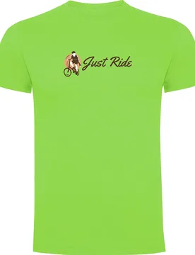 Maglietta A Maniche Corte Just Ride Vintage Light Green - Kruskis - FashionsVida