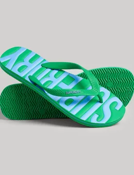 Superdry Herren Grün Flip Flops Logo Druck, Größe: S - Größe: S - 24.99 - FashionsVida