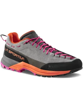 Chaussures d'approche - TX Guide Leather W Grey/Cherry Tomato en Cuir - Taille 39,5 - Gris - La Sportiva - FashionsVida