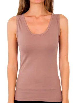 Womens Liberty Sport Seamless Tank Top 4588 Women - Brown Cotton - Size X-Large - Abanderado - FashionsVida