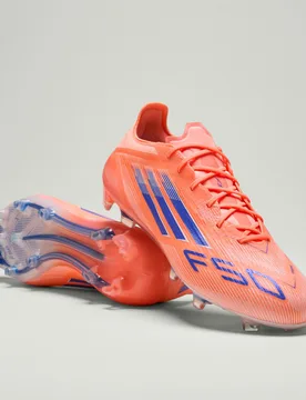 Scarpe da calcio F50 Elite Firm Ground 46 2/3 Beam Orange / Lucid Blue / Cloud White - Adidas - FashionsVida