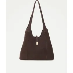 Bolso bandolera triple bolsillo serraje