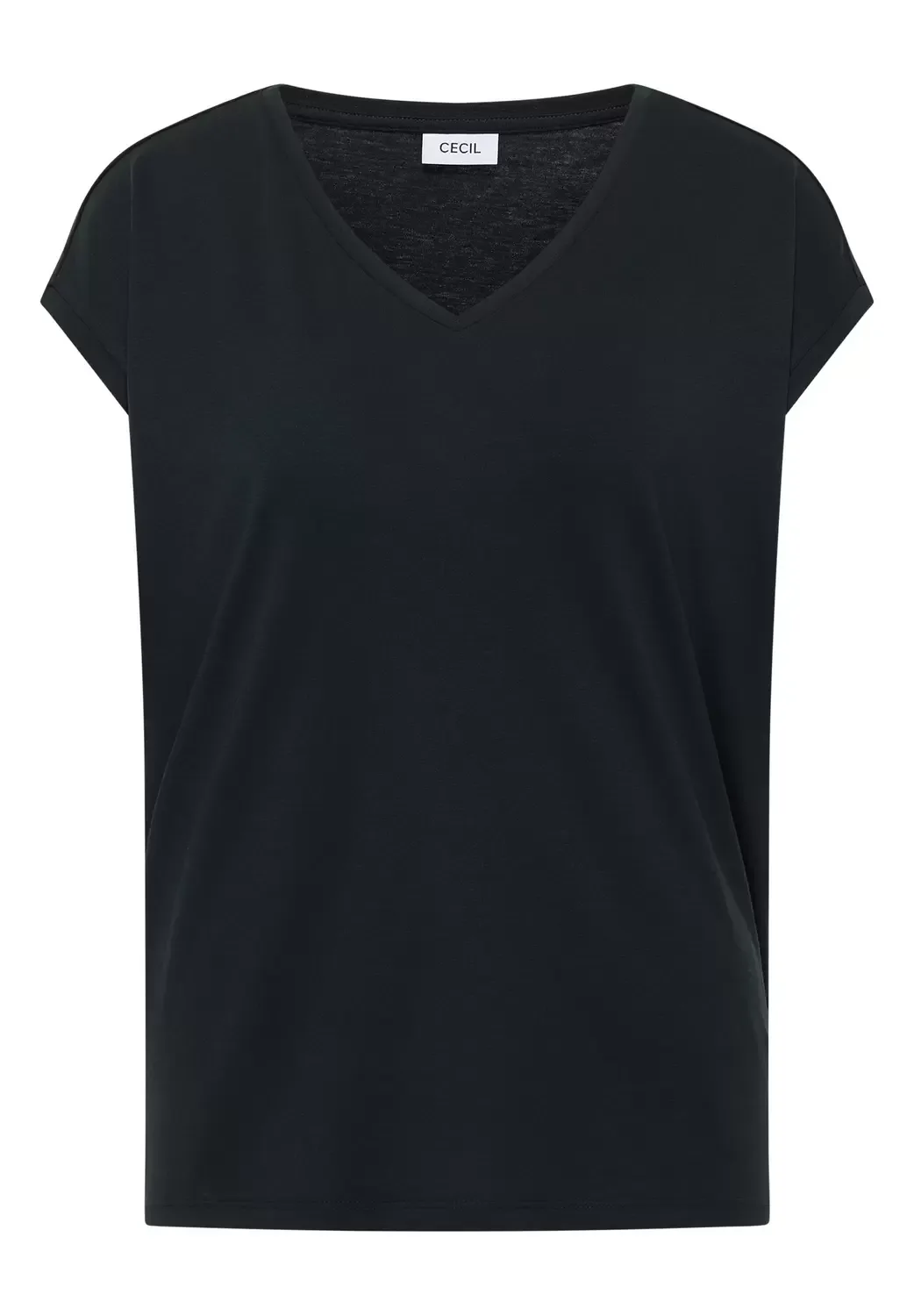 EOS_Solid V-neck Shape Shirt female - XL - FashionsVida