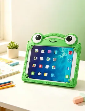 Pieza Funda protectora de silicona con diseño de rana linda compatible con iPad 7/8/9 Tablet Shell 2022 Apple Air 5/4/3 9th Gen 10.2 Pro 11 Cobertura - Shein - FashionsVida