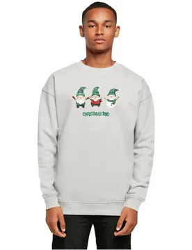 Sweat-shirt Christmas Santa Trio Light Asphalt 2XL - Merchcode - FashionsVida