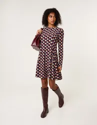 Crew Neck Mini Dress - M/L / MULTI - female