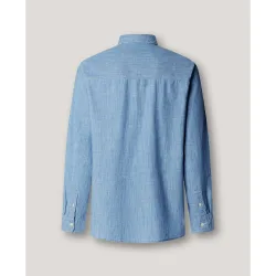 Camisa de hombre chambray fit regular