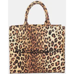 Shopper tejido leopardo