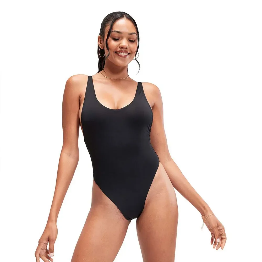 Solid Convertible Swimsuit Anthracite 2XS Women - Speedo - FashionsVida