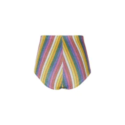 Culotte à rayures métallisées
