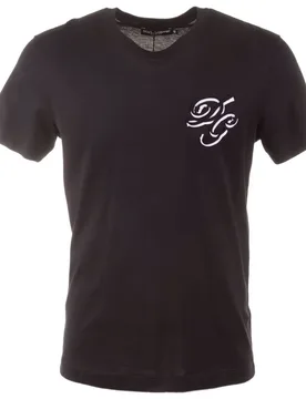 Dolce&Gabbana A Maniche Corte 77736 Black 48 - Dolce & Gabbana - FashionsVida