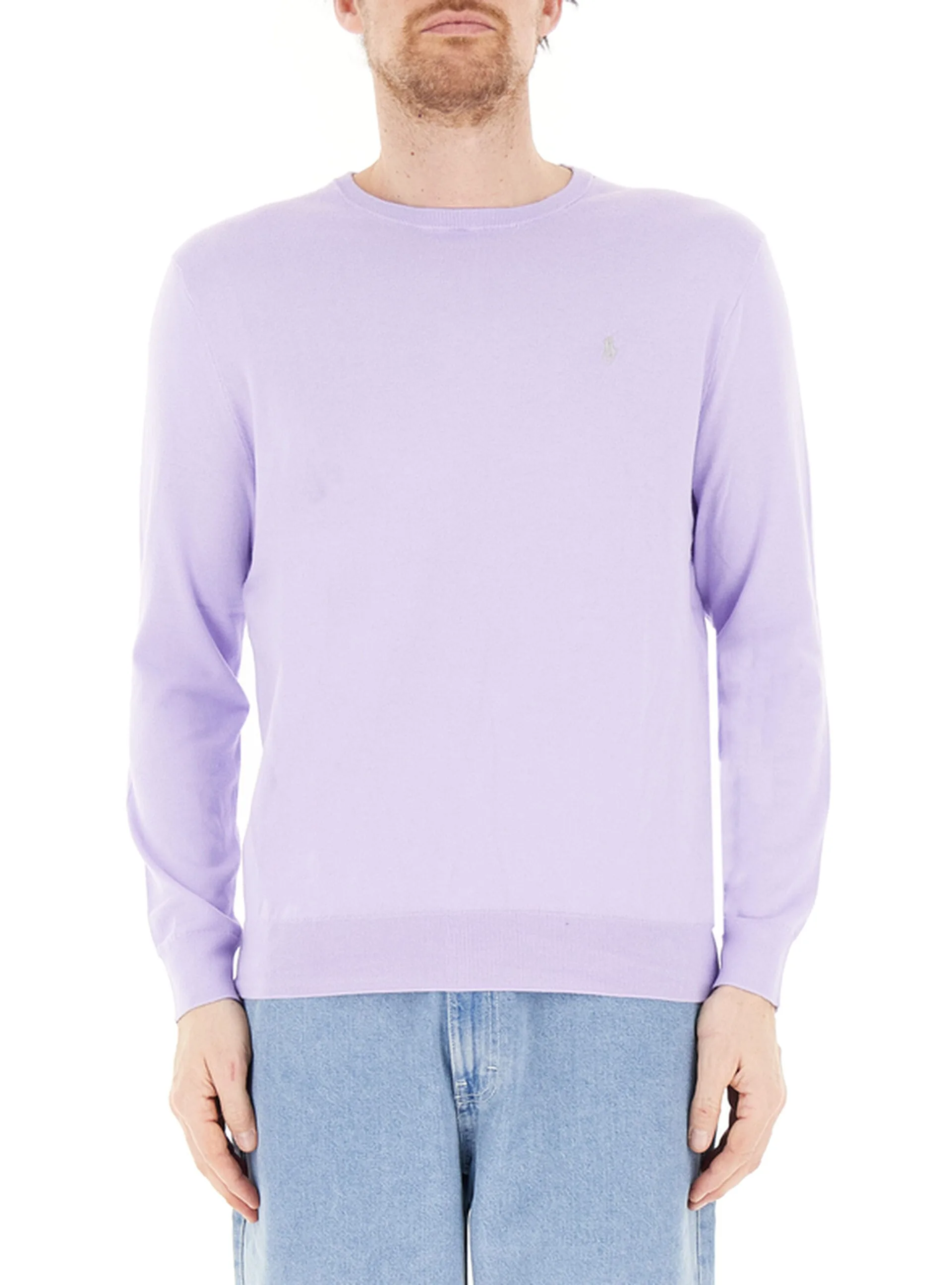 Maglione girocollo POLO LILLA L - Ralph Lauren - FashionsVida