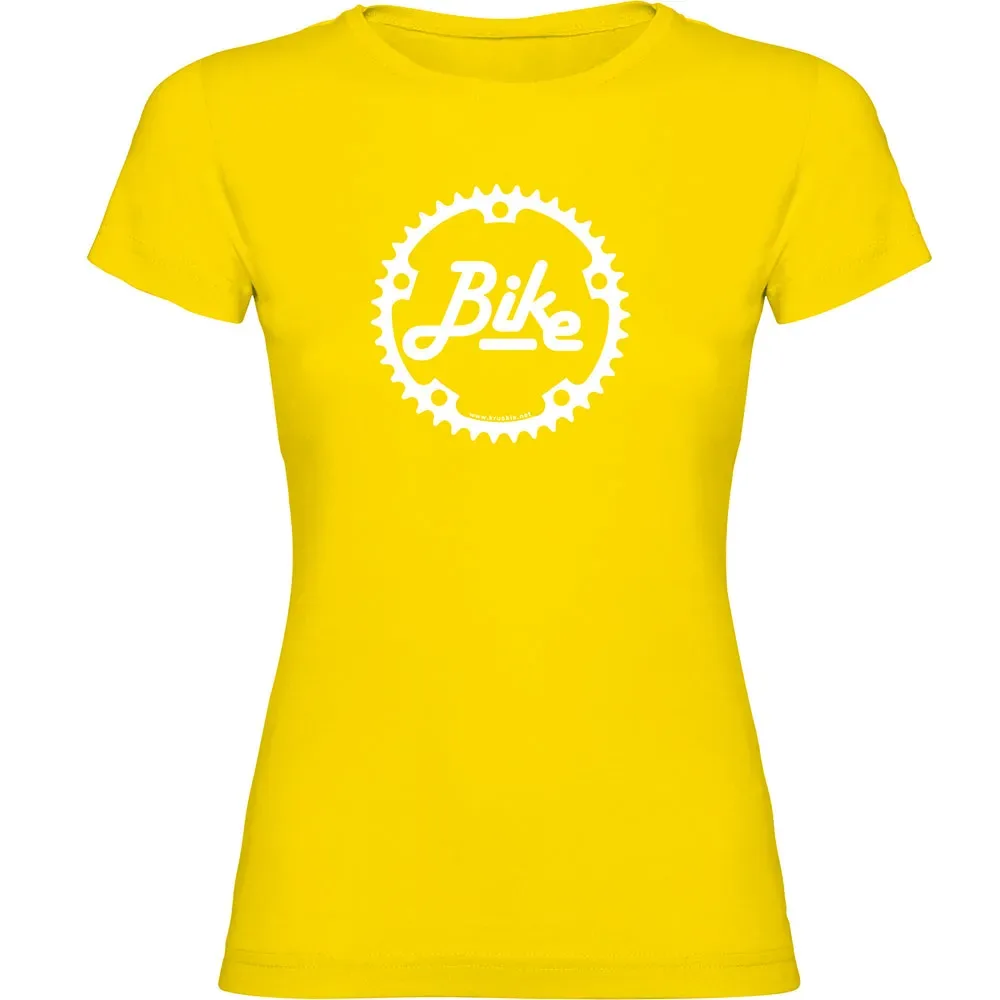 Maglietta A Maniche Corte Chainring Yellow - Kruskis - FashionsVida
