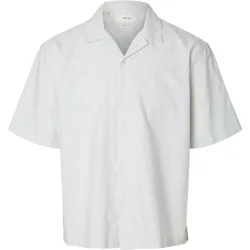 Camisa oxford de hombre de manga corta con cuello resort