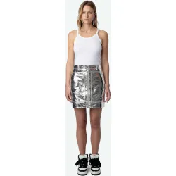 Zadig & Voltaire - Falda corta de piel John