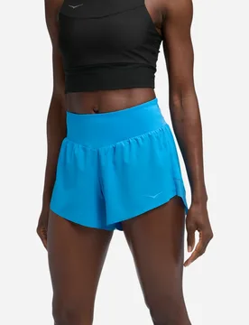 Women's Glide 4'' Shorts in Blue, Size Medium - HOKA - FashionsVida