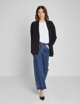 Cárdigan de mujer lurex sin cierre - Trucco - FashionsVida