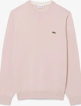 Jersey de hombre de cuello redondo de algodón monocolor - Lacoste - FashionsVida