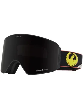 Maske für Ski NFX Mag OTG Gigi Ruf Lumalens Midnight + Lumalens Lt Rose schwarz - Dragon - FashionsVida