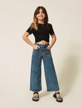 Jean cinq poches avec cabochons - TWINSET - FashionsVida