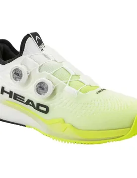 Endure Pro Boa Clay Shoes White / Yellow UK 12.5 - Head Racket - FashionsVida