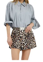 SHORTS Donna THE M LEOPARDATO