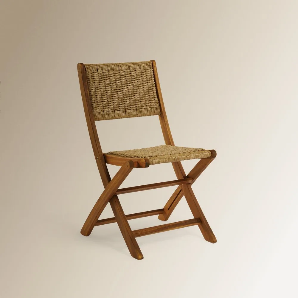 Silla plegable de madera de acacia Baiona - El Corte Inglés - FashionsVida