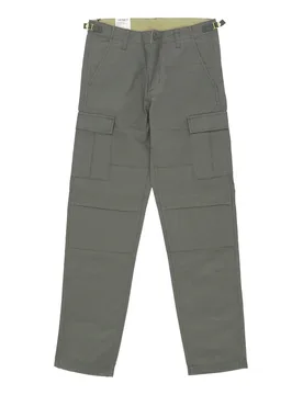 Pantalone Lungo Uomo Aviation Pant Smoke Green Rinsed - CARHARTT WIP - FashionsVida