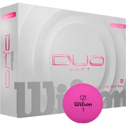 Golfbälle DUO Soft - 12er Pack, pink