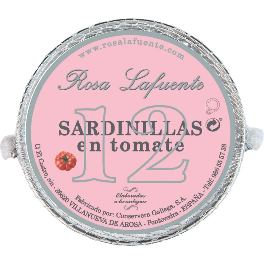 Sardinillas en tomate 12 piezas - Rosa Lafuente - FashionsVida