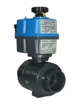 Vanne à Bille Industrielle Pvc-u 31423 Ø32 Ptfe-epdm à Commande électrique Ac/dc 80-240v - Cepex - FashionsVida