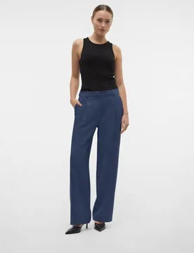 Pantalón wide leg de vestir de mujer - Vero Moda - FashionsVida