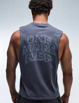 Herren Ein Weiterer Satz Gewaschenes Normal Geschnittenes Trägershirt Navy Größe Small - boohooMAN - FashionsVida