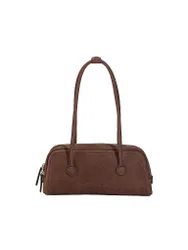 Ledertasche - Schultertasche SOFT BOSTON EW braun Damen