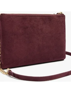 Bandolera de mujer con varios compartimentos y cierre de cremallera en liso - Parfois - FashionsVida