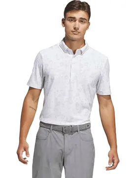 Polo ULT BTTR Print, weiss/hellgrau xl - Adidas - FashionsVida