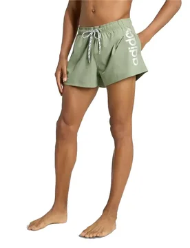 Logo Stretchy Knit 3´´ Swimming Shorts Tent Green / White M Men - Adidas - FashionsVida