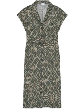Vestido corto con cinturón y bolsillos - Caroll - FashionsVida