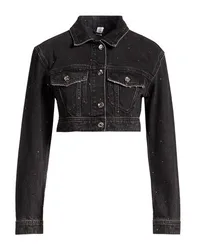 Jeansjacke/-mantel Damen Schwarz S Damen