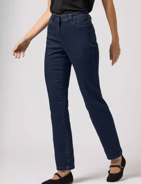 Women's Straight Leg Jeans in Blue Size: 16L - Blue - Size: 16L - M&Co - FashionsVida