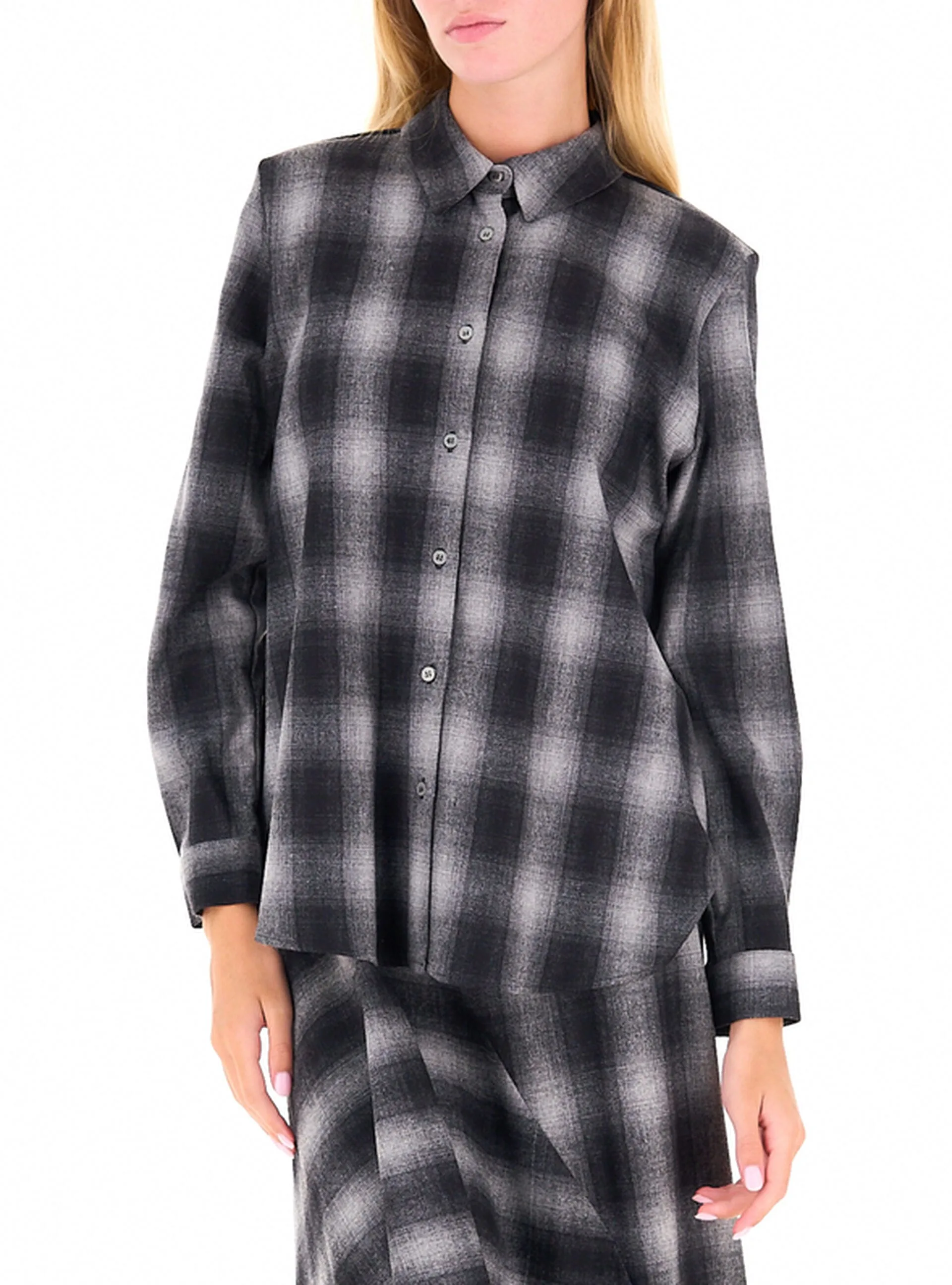 Camicia misto lana GRIGIO SCURO 44 - EMME MARELLA - FashionsVida