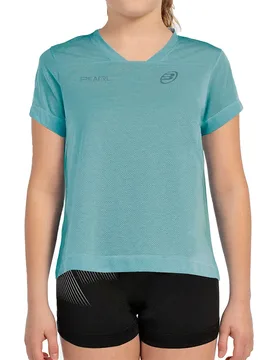 Bea G 25v Short Sleeve T-shirt Water Green Bicolor Fabric 10 Years - Bullpadel - FashionsVida