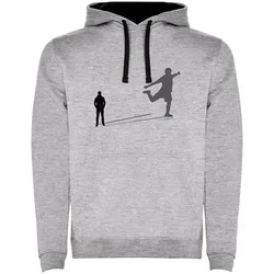 Sweat à Capuche Shadow Football Two-colour Heather Grey / Black 3XL