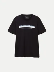 T-Shirt mit Logoprint Schwarz XXL