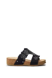 Womens Skyie Black Heels Faux Leather - Size Eu 40