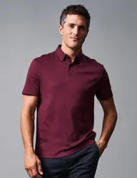Pure Cotton Jersey Polo Shirt Red male