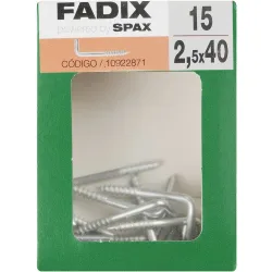 Alcayata Roscada Cinc Ø2,5 x 40 mm - Caja 15 Uds
