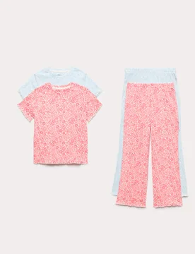 Pack Ditsy Floral Pyjama Set (1-16 Yrs) Multi female - M&S - FashionsVida