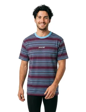 T-shirt à Manches Courtes Classic Strip Haze Stripe Moon Rock Stripe M - Santa Cruz - FashionsVida