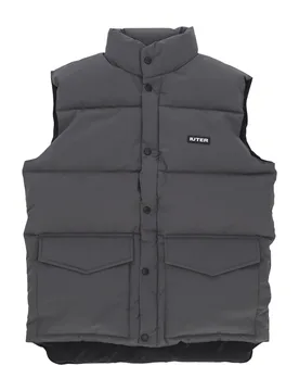 Piumino Smanicato Uomo Puff Vest Dark Grey - IUTER - FashionsVida
